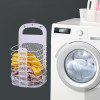 thumbnail image 1 of Organizador de ropa multifuncional plegable para pared, ideal para guardar ropa sucia o artículos de baño., 1 of 7