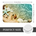 thumbnail image 2 of Non Slip Door Mat, Starfish And Seashell Fast Drying Bath Tub Mats, Absorbent Bathroom Rugs Entrance Welcome Mat, Bath MatS for Tub, Floor, Home, Kitchen, Hotel,16x24in, 2 of 7