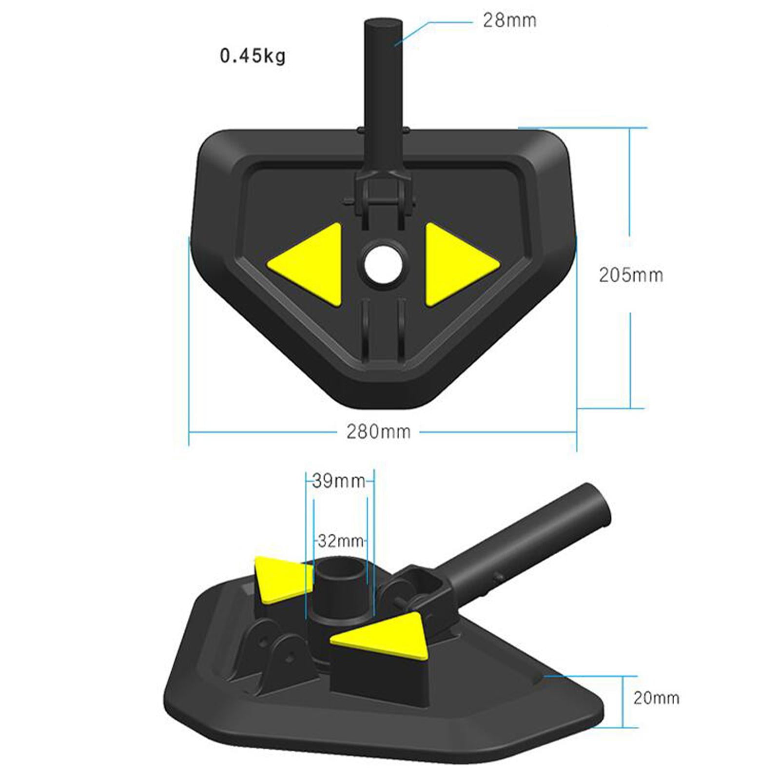 Nishiyuenyi Portable Swimming Pool Vacuum Cleaner Anti-Corrosive Pool Brush Head Pool Vacuum