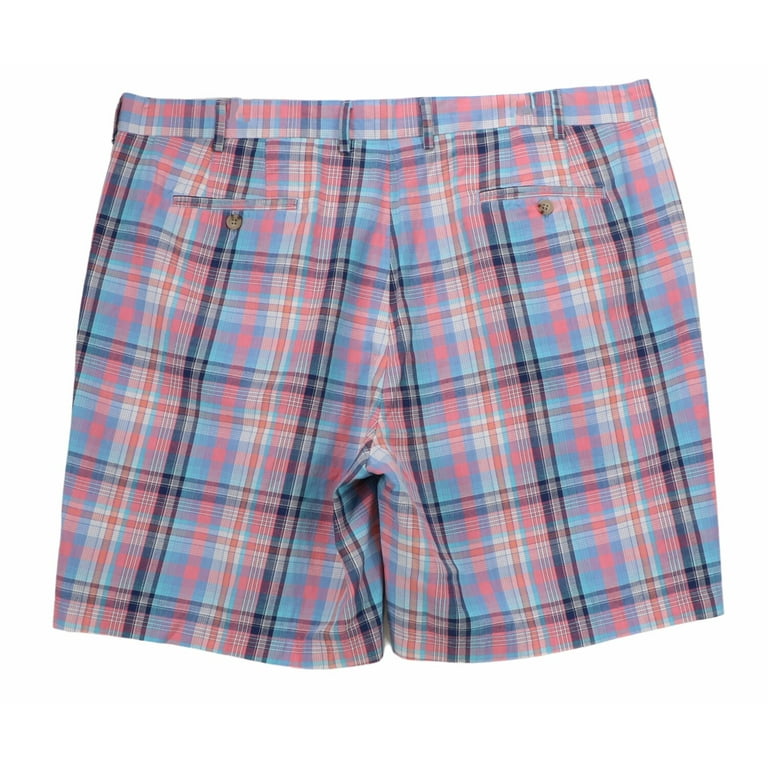 Mens pink hotsell plaid shorts