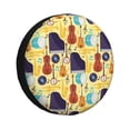 thumbnail image 1 of Vsdgher Musical Instruments for Spare Tire Cover, Tire Wheel Protector Wheel Cover Fit for Truck,Trailer,RV,SUV,Camper and Most Vehicle-17 inch, 1 of 6