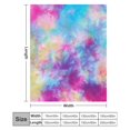Tie Dye Ultra Soft Micro Fleece Blanket AntiPilling Flannel Sleep