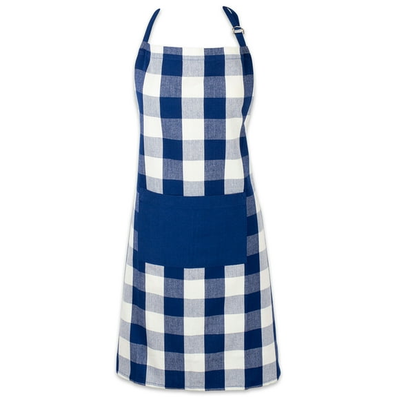 Navy Buffalo Check Chef Apron