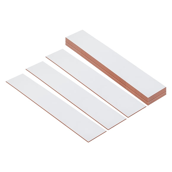 Uxcell 10"x2" Blank Name Plates, 12 Pack Custom Engraved Name Plate, White, Red
