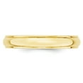 thumbnail image 2 of Primal Gold 10 Karat Yellow Gold 4mm Half Round with Edge Band Size 10, 2 of 6