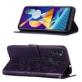 thumbnail image 5 of Galaxy A11 Phone Case, Dteck Embossed Butterfly Magnetic Flip PU Leather Wallet Foilo Case Stand Protective Cover with Hand Strap [Built-in card slots/money pocket] for Samsung Galaxy A11, Purple, 5 of 5