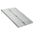 thumbnail image 2 of HomCom Lightweight Aluminum Alloy Portable Skidproof Folding Wheelchair Carrier Ramp with Carrying Handle, 4', 2 of 9