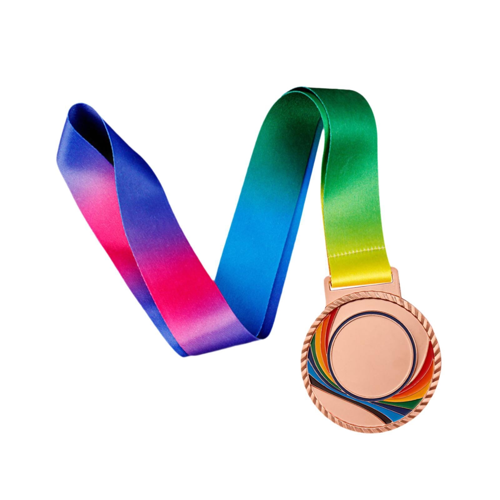 harayaa 4x Award Medal with Neck Ribbon Zinc Alloy 1ST 2ND 3rd Prizes Winner Medal Trophy Medal for Parties Softball Events Kids Adults