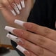 thumbnail image 1 of Yoyoee Uñas postizas francesas largas  Uñas postizas de ataúd, uñas postizas de bailarina rosa, puntas de mariposa para mujeres y niñas, 24 piezas (Gorgeous5), 1 of 1