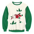thumbnail image 1 of Sudadera de gran tamaño con estampado de Papá Noel para hombre, jerséis de Navidad feos, ropa de calle Harajuku, ropa de otoño e invierno, 1 of 4