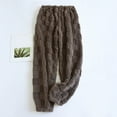 thumbnail image 2 of ZHOUCHANKIDS Women Sherpa Lined Sweatpants Winter Warm Lined Sweatpants Jogger Pants Coffee M, 2 of 3