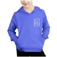 thumbnail image 5 of Gelikeya Toddler Boys Girls Cute Hoodies Size 3-4 Kids Sweatshirts Solid Color Long Sleeve Unisex Casual Oversized Tops for Winter (#02 Blue, 3-4 Years), 5 of 7