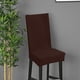 thumbnail image 3 of Funda de almohada de color liso cepillada de alta elasticidad para silla, funda de asiento suave y cómoda, resistente a la suciedad, funda de silla adecuada para silla de comedor, cojín suave, 3 of 4