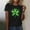 Multicolor, variant on FDGIU Women's St. Patrick's Day Graphic Tee - Short Sleeve Shamrock Print Crew Neck T-Shirt