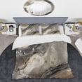 thumbnail image 2 of Designart "Morning Sparkle I" Abstract Bedding Covert Set - Modern Grey Bed Set With 1 Shams, 2 of 6
