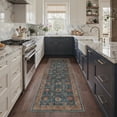 thumbnail image 5 of GENIMO 5'x7' Area Rug for Living Room, Washable Non Slip Soft Persian Rug for Bedroom Dining Room Home Office, Dusty Blue, 5 of 6
