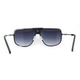 thumbnail image 2 of Mobster Flat Top Rimless Luxury Sport Fashion Racer Sunglasses Silver Smoke, 2 of 4