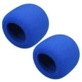 thumbnail image 5 of Uxcell 2.76inch Thicken Ball Type Mic Cover Headset Windscreen Foam Blue  2 pcs, 5 of 5