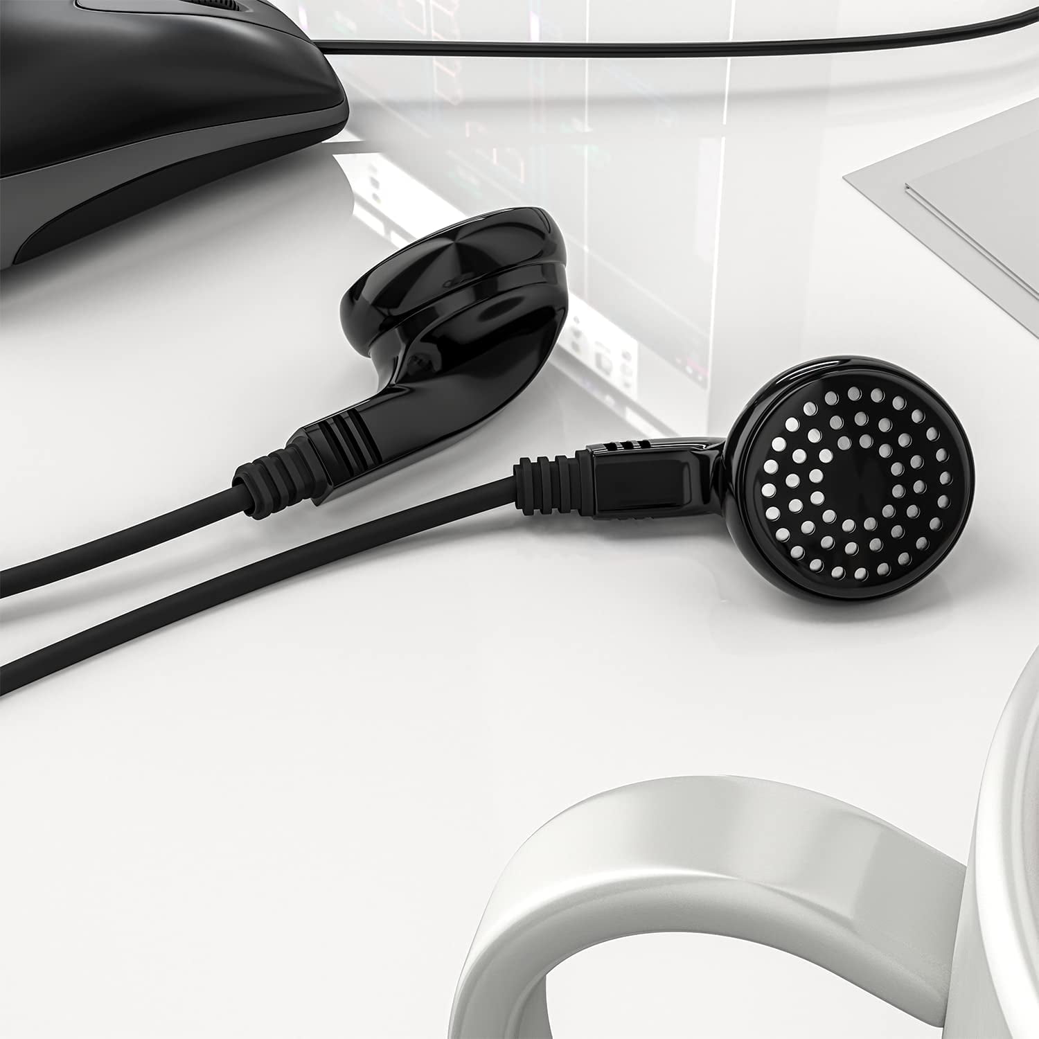 Redskypower 1000 Pack Multi Color Kid's Wired Earbud Headphones, Individually Bagged, Disposable Earbuds Ideal for Students in Classroom Libraries Sch : 1000 Pack Bulk Wired Headphones, On Ear with 3.5mm