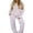Pink Stripe, variant on Rdhnmea Women 2 Piece Floral Pajamas Lounge Set Y2K Long Sleeve Shirt Wide Leg Pants Sleepwear Pj Matching Sets