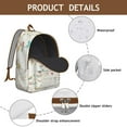 thumbnail image 4 of Sunflower Flowers Print Backpack for School College Work, Roomy Bookbag with Laptop Compartment, Durable Unisex Design for Daily Commute and Travel, Wonderful Gift for Students Professionals, 4 of 5