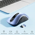 thumbnail image 5 of Wireless Mouse, 2.4GHz with USB Mini Receiver, 1200 DPI Optical Tracking, Ambidextrous for Laptop, PC, Computer, Chromebook, Notebook, 5 Buttons-Sky Blue, 5 of 8