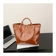 thumbnail image 3 of Glossy Embossed Patent Leather Tote Bag, Large Capacity Top Handle Handbag, Waterproof Fashion Daily Shoulder Bag with Inner Pocket for Women, Work Office Travel Shopping, 3 of 6