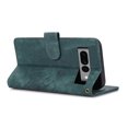 thumbnail image 3 of Nalacover Slim Wallet Case for Google Pixel 7 Pro, for Women Men, Embossed Pattern PU Leather Shockproof Magnetic Clasp Credit Card Slots Flip Kickstand Phone Case+Wrist Strap,Green, 3 of 7
