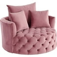 thumbnail image 2 of Acme Zunyas Accent Chair with Swivel in Pink Velvet, 2 of 9
