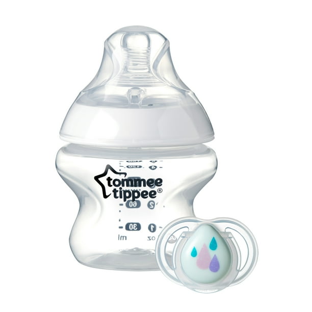 Effektivt Theseus forklædt Tommee Tippee Closer to Nature Baby Bottle with 0-2 mo. Newborn Pacifier,  5-ounce - Walmart.com