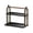 Black, variant on Honmine Multi Layer Cup Storage Rack, Tea Cup Organizer Stand, Desktop Kitchen Shelf for Mugs and Drinkware Display