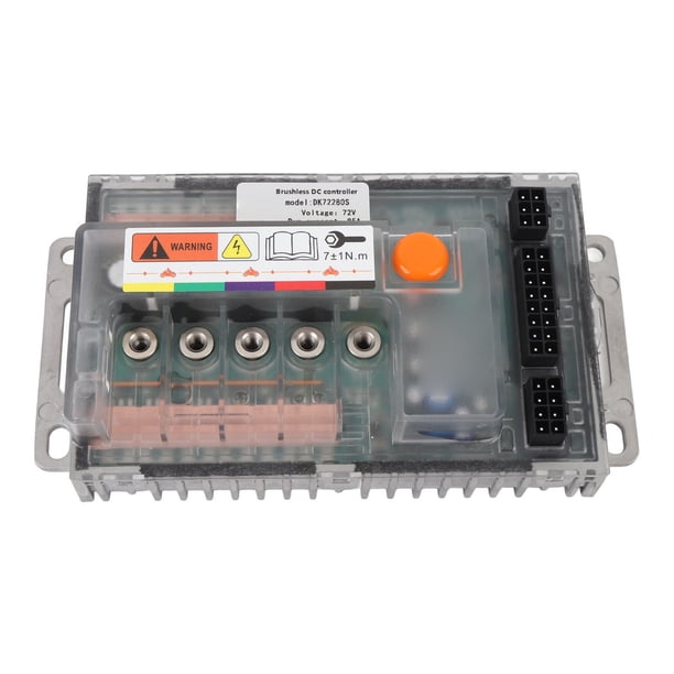 Controlador De Scooter Eléctrico, Controlador De Velocidad De Motor Eléctrico Sin Escobillas De Control De Onda Sinusoidal De aleación De Aluminio DK72280S Para Motor QS