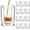 Transparent-2oz 12pack, variant on 12 Pack 2 OZ Shot Glasses Set Gradient Colorful Shot Glasses Bulk with Heavy Base Square Glass Shot Cups for Vodka Tequila Whiskey Liquor