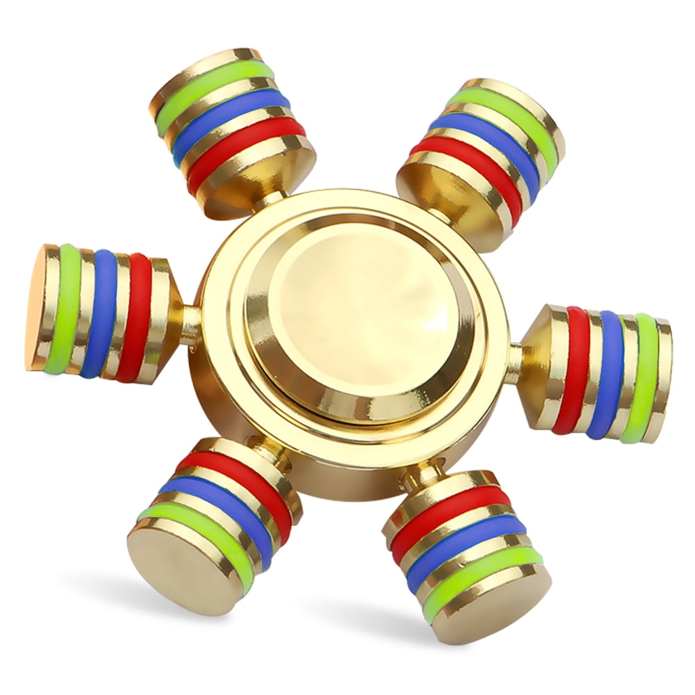 USA Metal Hex Hand Spinner Figet Spinners EDC Finger Hand Desk Focus Toy ADHD 