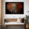 thumbnail image 3 of Elephant Stock Elephant Portrait Wall Art - Horizontal Canvas Wall Art - Living Room Wall Decor - Animal Canvas - Black And Brown Decor - 51" x 34", 3 of 8