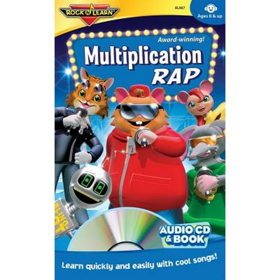 Pre-Owned ROCK N LEARN RL-907 MULTIPLICATION RAP CD + BOOK