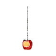 thumbnail image 2 of Comedero colgante de resina con forma de manzana para jardín exterior: comedero decorativo con forma de fruta y ventana para ver la comida, ideal para patios y terrazas. Impermeable y resiste, 2 of 6