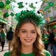 thumbnail image 5 of Pgyong St. Patrick's Day Headband with Shamrocks, Irish Festival Party Hair Accessory for Adults Kids, Green Carnival St. Patty's Parade Props, 5 of 6