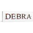 thumbnail image 1 of ARTCANVAS DEBRA Girls Name Room Decor Canvas Art Print - Size: 36" x 12" (0.75" Deep), 1 of 9
