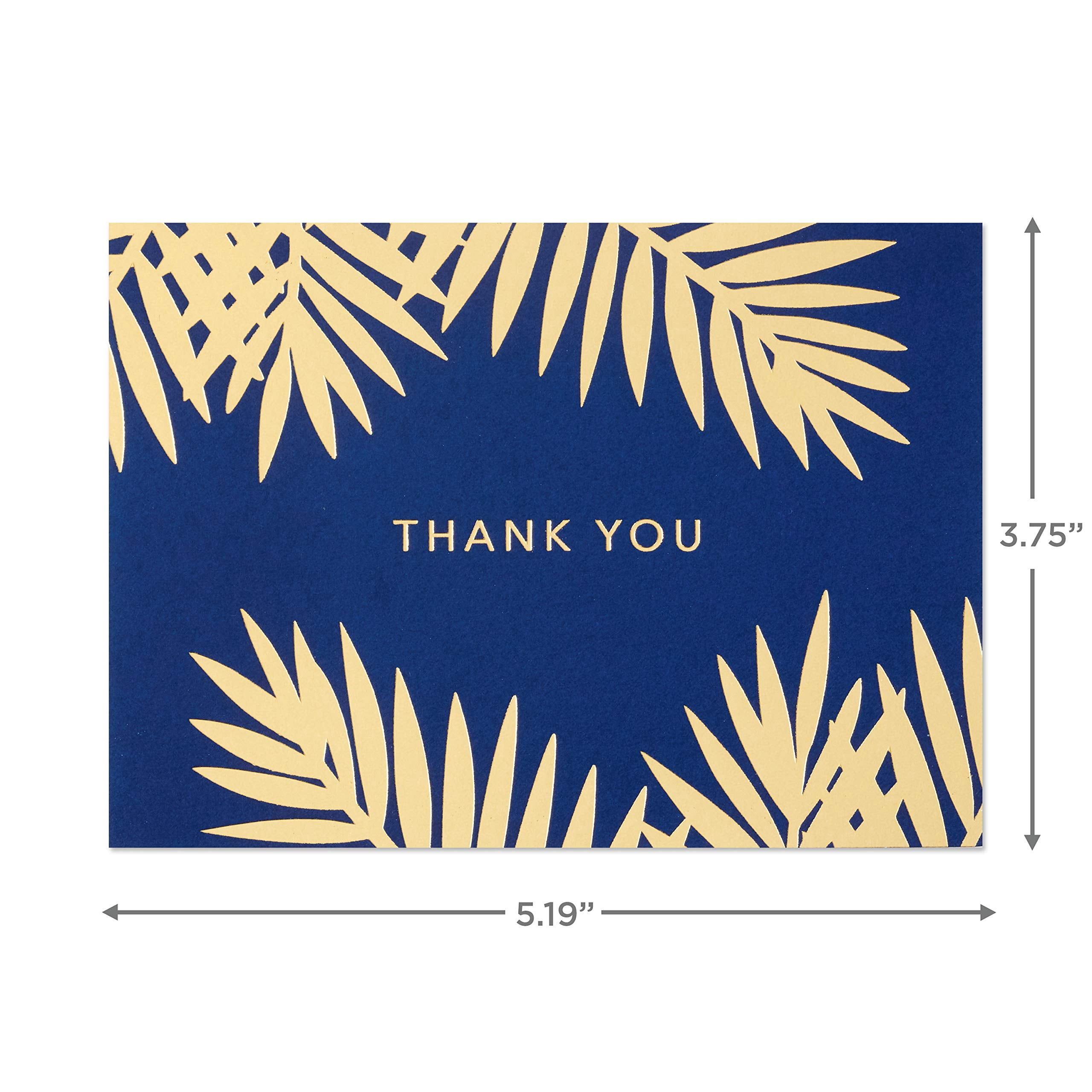 120pcs Thank You Cards Assortment, Gold and Navy, 120 Thank You Notes with Envelopes for Wedding, Bridal Shower, Business, Graduation