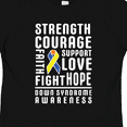 thumbnail image 4 of Inktastic Down Syndrome Awareness Strenth Courage Support Boys or Girls Toddler T-Shirt, 4 of 5