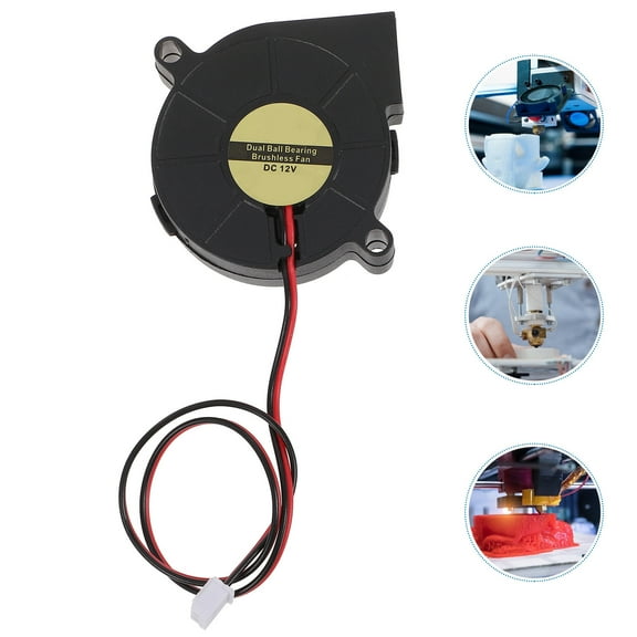 LOLIPPYY Compact Small Inflatable Blower Fan Volt Portable Cooling Fan for Outdoor Use in Black