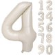 thumbnail image 1 of Yanonmyfd Globos de 40 pulgadas de color blanco crema con números de papel de aluminio para helio, globos de Mylar para fiestas de cumpleaños, banquetes, decoración digital 4, 1 of 7