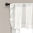 thumbnail image 2 of Lush Decor Linen Ruffle Valance Single White 18X58, 2 of 5