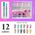 thumbnail image 3 of 12 Colors 30ML Nail Polish Pens for Painting, Nail Art Pens Set, 2025 Upgrade Nail Art Markers for Gel Nails, DIY Quick Dry Graffiti Dotting Point Liner Pens, Nails Art Drawing Tool, 3 of 10