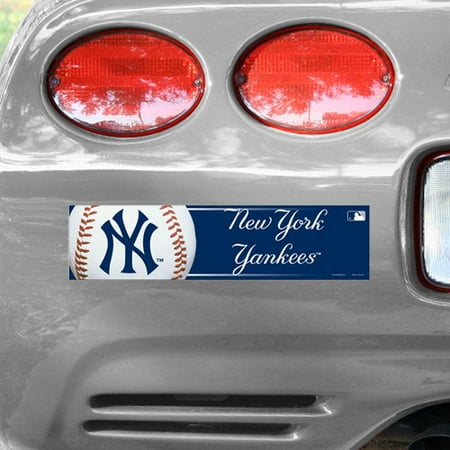 WinCraft New York Yankees 12'' x 3'' Primary Bumper Sticker