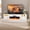 white, variant on HARIPUL 70” TV Stand with 36" Electric Fireplace for TVs Up to 80 inch, LED Light Entertainment Center with High Gloss Door, Modern Media Console Cabinet for Living Room