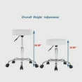 thumbnail image 5 of Ubesgoo Adjustable Height & Swivel Indoor Stool, White, 5 of 6