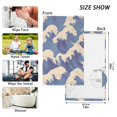 thumbnail image 6 of Yayeee 100% Cotton Hand Towels for Bathroom 16" x 28" Soft Absorbent Kitchen Towel, Blue Wave Pattern, 6 of 7