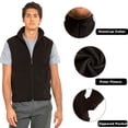 thumbnail image 5 of Men's Full-Zip Polar Fleece Vest, Black 3XL, 1 Count, 1 Pack, 5 of 7